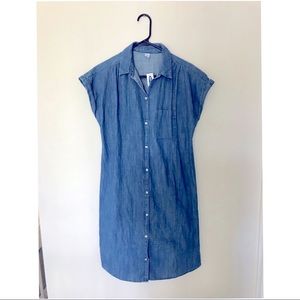Old Navy Denim Button Dress Medium Tall